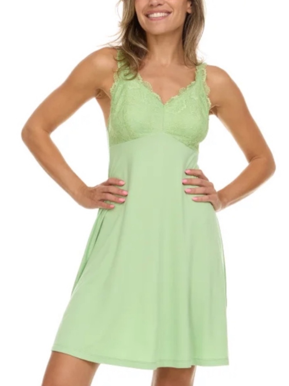 🌸2/$12🌸 Flora Nikrooz Chemise Nightgown Green XL